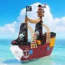 Pirate Ship Adventure Playset with Lights and Sounds - Includes 2 Pirate Figures, Treasure Chest & Cannons - Pretend Play Gift for Kids Ages 3+ Boys Girls - Birthday, for Kids