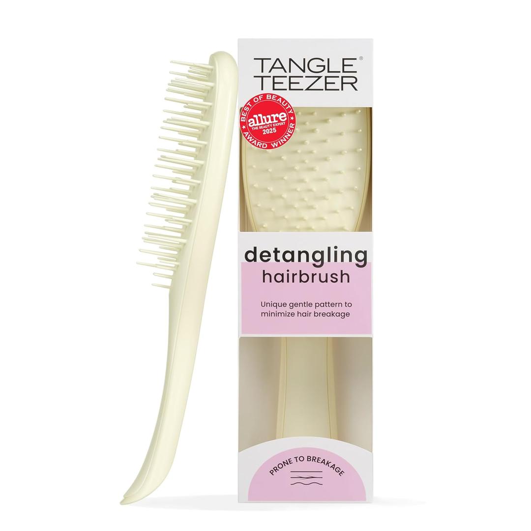 Tangle Teezer Extra Gentle Detangler Hair Brush, with Fewer Bristles for Gentle & Effective Detangling to Minimize Hair Loss & Breakage, Chamomile Yellow