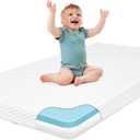 Pack and Play Mattress Pad, 38x26 Pack N Play Mattresses with Removable Ultra-Soft Cover, Portable Soft & Firm Memory Foam Baby Mattress for Playpen, White (02-white)