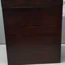 pamoak 2.3 Gallons Rectangular Wooden Trash Can | Trash Can with Bin Liners | Decorative Waste Basket | Recycling Bin for Bathroom | Natural Wood Finish Basket for Kitchen | Paper Basket for Office (Bamboo)