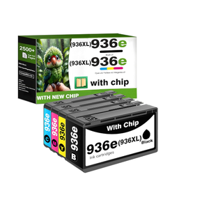4 Pack 936e Ink Cartridge with Chip Replacement for HP 936 Ink Cartridges Combo Pack Compatible for HP OfficeJet Pro 9125e 9135e 9110b 9128e 9130b Wide Format 9730e OfficeJet 9122e 9120e Printer