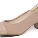 Ortho+rest Women Bunion Dress Shoes Low Heel Orthopedic Pumps Orthotic Slip On Loafers (8.5, Nude)