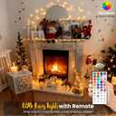 Fairy Lights USB Plug in 33ft 100LEDs with Remote, Warm White 20 Color Changing Light Twinkle Firefly String Lights for Bedroom Party Wedding Christmas Tapestry, Multicolor Colors