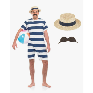 Fun Shack Men's Old Time Bathing Suit, Medium