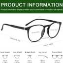 Przene 3 Pack Blue Light Blocking Glasses Women/Men,Retro Round Computer Glasses Anti Eye Strain/UV/Glare, Gaming Glasses. (Black/Crystal/Amber)