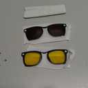 2Pcs Polarized Clip for Ray-Ban Meta Wayfarer RW4008 & Gen 2 RW4012 Large (53-22), Discoloration Clip-on Compatible with Meta Wayfarer Gen 2 Protect Your Eyes, Cool and Fashion (Yellow+Brown)