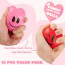 JOYIN 15 Pcs Valentines Heart Shape Stress Ball, Valentine's Day 3 inch Heart Ball Squishy Toy Exchange Gift for Kids, Stress Relief Party Favors, Holiday Reward Prizes
