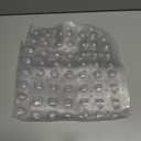 HITSLAM Shower Bathtub Mat Non Slip, 24"x 24" Bath Mat for Tub, Soft PVC Shower Mats for Inside Shower with Suction Cups and Center Drain Hole, Machine Washable Bathroom Floor Mat, Clear