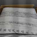 9x12 Large Area Rug: Soft Ultra Thin Machine Washable Farmhouse Area Rugs for Living Room Non-Slip Neutral Modern Geometric Indoor Floor Carpet for Bedroom Under Dinning Table Grey