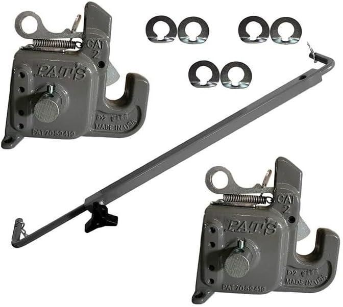 Pat's Easy Change Quick Hitch for Category 2 Tractors and Implements (with Stabilizer Bar)