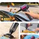 REWONDER Handheld Car Vacuum Cleaner, 22000Pa & 110000RPM Powerful Suction Car Vacuum, Cordless Portable Vacuum with 7800mAh Battery, Multi-Nozzles & Storage Bag for Car, Home, Pet Hair Cleaning