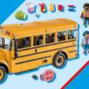Playmobil School Bus with Accessories and 4 Figures