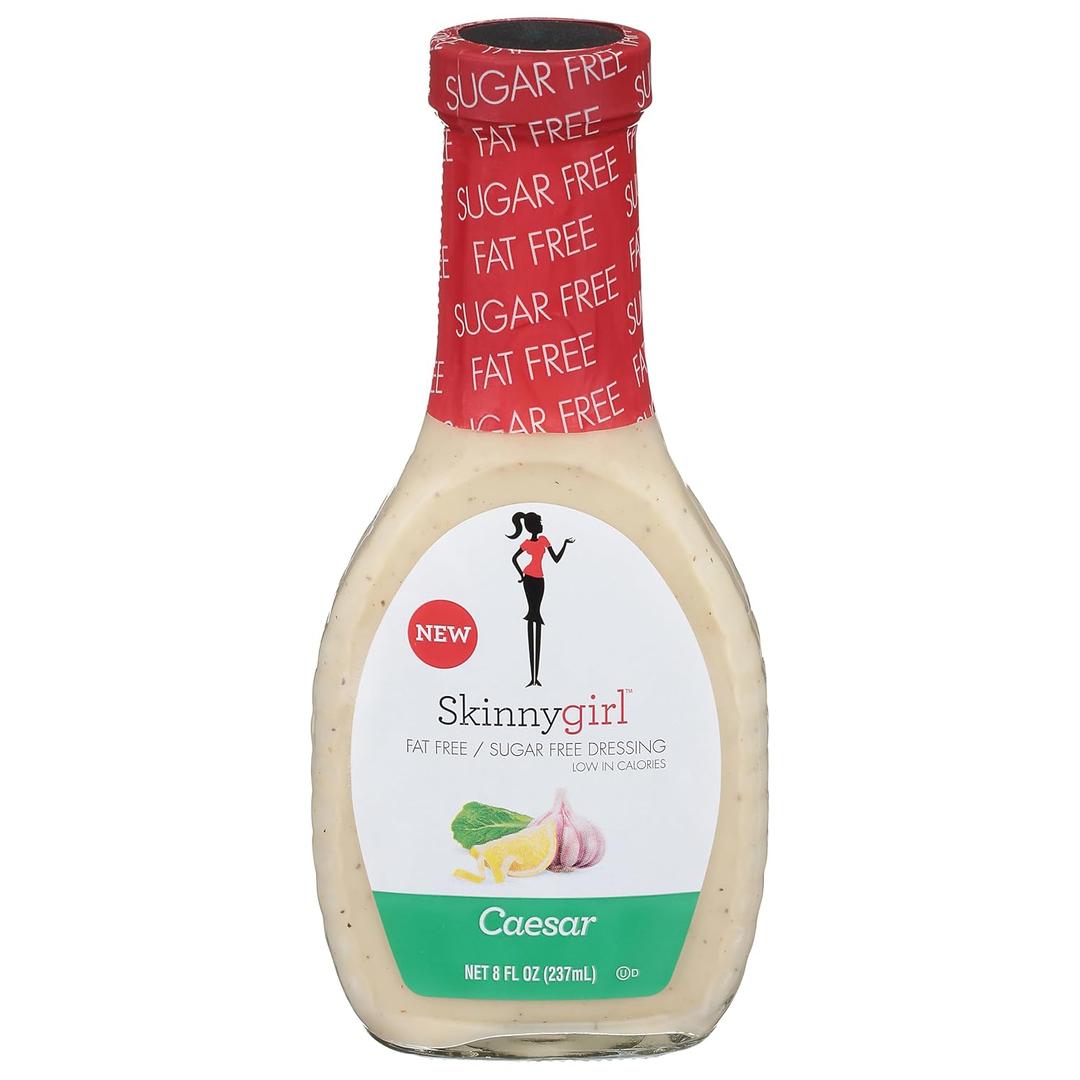 Skinnygirl Sugar Free Gluten Free Salad Dressing, Caesar, 8 Ounce (8 Fl Oz (Pack of 1), Best By JUN 10/2027