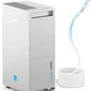5000 Sq.Ft Energy Star Most Efficient 2024 Dehumidifier with Pump,DECIUU Max 100 Pint Dehumidifier for Basement with Drain Hose,Intelligent Humidity Control for Home Bathroom Garage