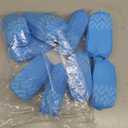 SAFEKO Premium Disposable Boot & Shoe Covers Booties, Durable, Non-Slip, Non-Toxic, Recyclable Protectors, Fits Most Shoes - Blue - Pack of 100 (50 Pairs)