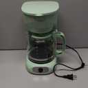 MELLERHOME 12-Cup Drip Green Coffee Maker, Borosilicate Carafe, Auto-Off, Reusable Filter, Anti-Drip, Keep-Warm Function, Clear Water Level Window, Green Kitchen Accessories & Dcor