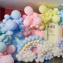 412pcs Pastel Balloon Garland Arch Kit 18 12 10 5 Inch Different Sizes Macaron Assorted Colors Balloon Latex Colorful Balloons for Baby Shower Girls Birthday Wedding Easter Rainbow Party Decoration