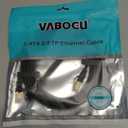 Vabogu Cat 8 Ethernet Cable 6FT, Heavy Duty 26AWG High Speed 40Gbps 2000MHz, Gold Plated RJ45 Shielded, Weatherproof Indoor & Outdoor LAN Cable for Gaming PC PS5 Xbox Modem Router