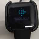 Fitbit Versa Smart Watch, Black/Black Aluminium, One Size (S & L Bands Included)