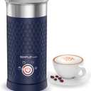 SIMPLETASTE Milk Frother, 4-in-1 Electric Milk Steamer, Automatic Warm and Cold Foam Maker and Milk Warmer for Latte, Cappuccinos, Macchiato (Blue)