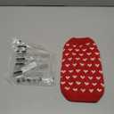 Dxhycc Dog Knitted Sweater Dog Heart Sweater Puppy Sweater Warm Soft Pet Holiday Clothes for Small Cats and Dogs (Red, S)
