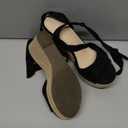 Liyuandian Womens Platform Espadrille Wedges Open Toe High Heel Sandals with Ankle Strap Buckle Up Shoes, Size 6.5