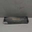 Hair Straightener 1 Inch Flat Iron and Curler 2 in 1 Titanium Ceramic Ionic Dual Voltage Straightener with Heat-Resistant Silicone, for Less Frizz, Shinier & Smoother (Black/Rose Gold)