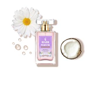 Hair Perfume for Women Long Lasting Pheromone, Hair Body Mist Spray Fragrance Essential Oil Odors Remove, Honey Infused Coconut Chamomile for Hydrating Shine, Alcohol Free, 50 ml