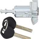 NewYall Front Left LH Driver Side Door Lock Cylinder Barrel with 2 Keys for BMW X5 2000-2006