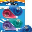 BIC Wite-Out Brand EZ Correct Correction Tape, 39.3 feet, 4-Count Pack of White Correction Tape, Fast, Clean, and Easy to Use Tear-Resistant Tape Office or School Supplies