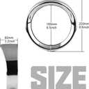 SUNPIE 7" Headlight Visor Trim Ring Motorcycle Headlamp Frenched Rings Decorate Accessories Compatible with Harley Trike Road King Touring Electra Glide Heritage Softail (Silver)