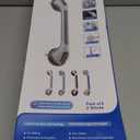 TAILI Grab Bars for Bathtubs and Showers 2 Pack Suction Grab Bar, Heavy Duty Shower Handle Removable Bath Handrails for Seniors and Elderly, Bathroom Safety Grip No Drilling Waterproof,Grey (16.8", Gray)