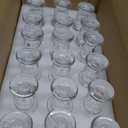 36 Pcs Clear Glass Candlestick Holders Taper Candle Holder Bulk 2.5 Inch Candle Stick Holder for Table Centerpiece Mantel Wedding Housewarming Gift Rustic Vintage Valentines Dinning Decoration (Clear)