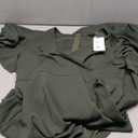 Long Black Formal Dresses for Women Gowns Evening Party Cocktail Dress,Split Elegant V Neck Wrap Ruffle Wedding Guest Dresses (Large, Army Green)