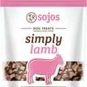 SOJOS Natural Pet Food Simply Lamb Grain Free Freeze-Dried Raw Dog Treats, 4-Ounce Bag (557030), Best By: 08/28/25
