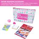 TIASUSAN Engraved American Mahjong Tile Set(4 Layer), 166 Acrylic Mahjong Tiles with A Carrying Bag and Accessories
