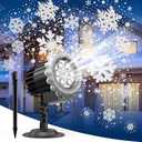 Christmas Snowflake Projector Lights, Led Projector Lamp Outdoor, Christmas Decorations Lighting for Indoor/Outdoor Xmas Holiday Party Garden Patio