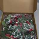 Wowagoga 12 Pcs Christmas Tree Picks 4 Styles Artificial Berry Twigs Assorted Red Berry Picks Christmas Tree Filler for DIY Handcrafted Holiday Wreath Home Decor