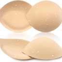 Nimiah Waterproof Swimsuit Push-up Inserts - Bra Pads Cup 2 Pairs Comfy Breast Enhancer Add Instant Volume for Bikini (AB, Beige)