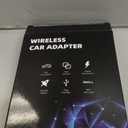 nqu Wireless CarPlay Adapter for iPhone - Upgraded Mini Design, USB/USB-C Plug & Play Converts Wired Connection - Compatible with iOS 10+ & Factory CarPlay Cars.