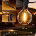 Brightown Outdoor String Lights, 100FT Shatterproof LED Patio Lights with 46 Dimmable Plastic G40 Bulbs, 2700K Waterproof Connectable Hanging String for Backyard, Cafe, Porch, Deck, Home Decor