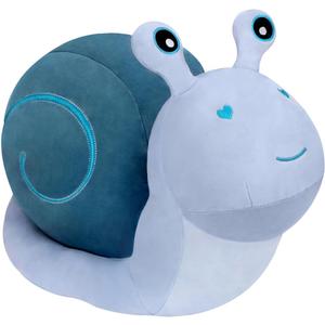 MUPI Snail Plush Pillow Toy Cute Stuffed Animal Snail Plush Kawaii Soft Decor Plushies Doll Gifts for Adults Kids Boys Girls Room Decor (Blue 23.6 Inch)