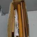 AWASEN Mid Century Nightstand, Rattan Side Table with Drawer, Modern Bedside Table with Storage and Solid Wood Legs for Living Room, Bedroom and Small Space (Brown)