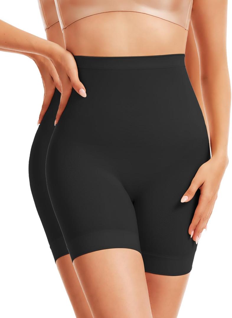 Tummy Control Shapewear Boyshorts Seamless High Waist Slim Shorts | Anti-Slip Silicone Thigh Slimmer, Smooth Body Shaper For Women Under Dresses Clothing Apparel Foundation Layer Garments