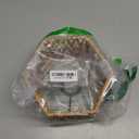 Ceiling Light Fixture,Hand-Woven Rattan Flush Mount Ceiling Light,Farmhouse Light Fixtures Ceiling Mount Boho for Hallway Bedroom Kitchen Entryway Living Room (1 Pack Brown)