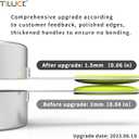 TILUCK Measuring Cups and Spoons Set, Stainless Steel, Kitchen Utensils for Cooking and Baking (12)