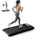 NEWBULIG Portable Compact Walking Pad, Treadmills for Home Office Workout Portable Compact Walking Treadmill with Remote Control & LED Display, 0.6‑3 MPH Speed for Small Space Running Jogging, 42.2"D x 22.1"W x 38"H