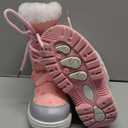 Apakowa Kids Girls Insulated Fur Winter Warm Snow Boots (Toddler/Little Kid) Size 28