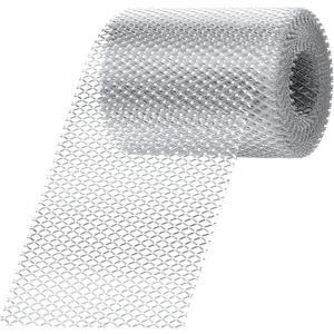 Gutter Guard Mesh 5 Inch x 20 Feet Aluminum Gutter Guard from Leaves Gutter Covers Screen Leaf Gutter Guard Protection for DIY Cutting Leaf Rain Gutter Guards, Silver