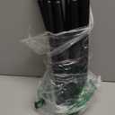 Curtain Rod 72"-144" for windows 1 Pack with Round Finials, 1" Diameter Rod Decorative Round Finials Adjustable Telescoping Black Drapery of Window Treatment